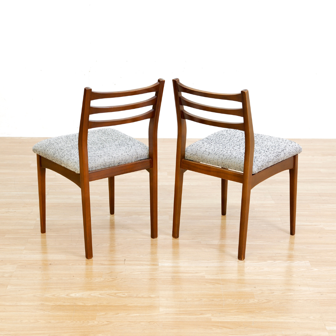 Set of Four Mid Century Dining Chairs by Elliots of Newbury