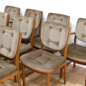 SET OF TEN MID CENTURY DINING CHAIRS BY MCINTOSH FURNITURE