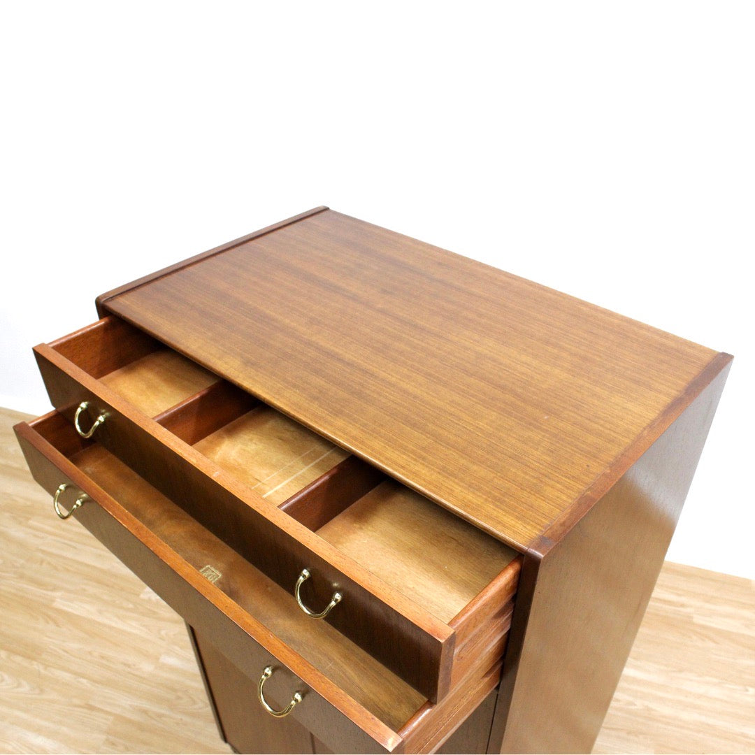 MID CENTURY ARMOIRE COAT CLOSET BY E GOMME