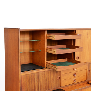 Large Danish Teak Hutch Credenza by Johannes Andersen for Uldum