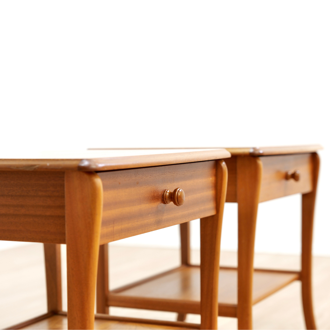 Pair of Vintage Nightstands by Nathan Furniture