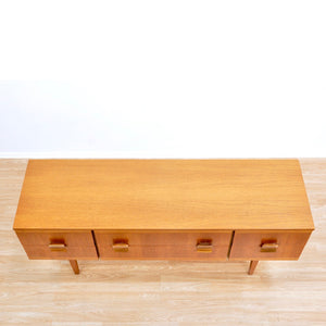 MID CENTURY TEAK SIX DRAWER DRESSER BY AUSTINSUITE