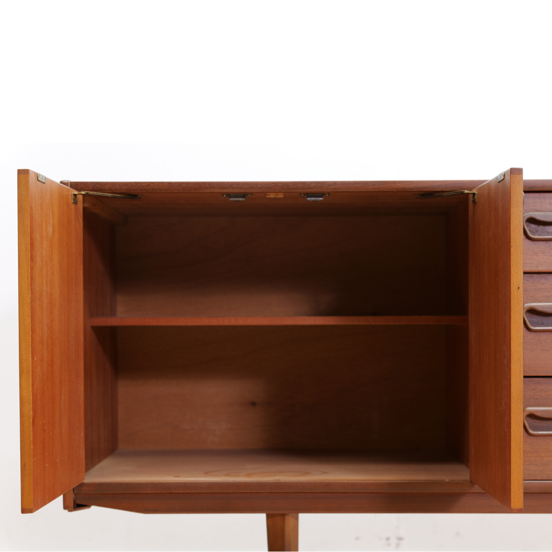 Mid Century 1960s Danish Teak Credenza