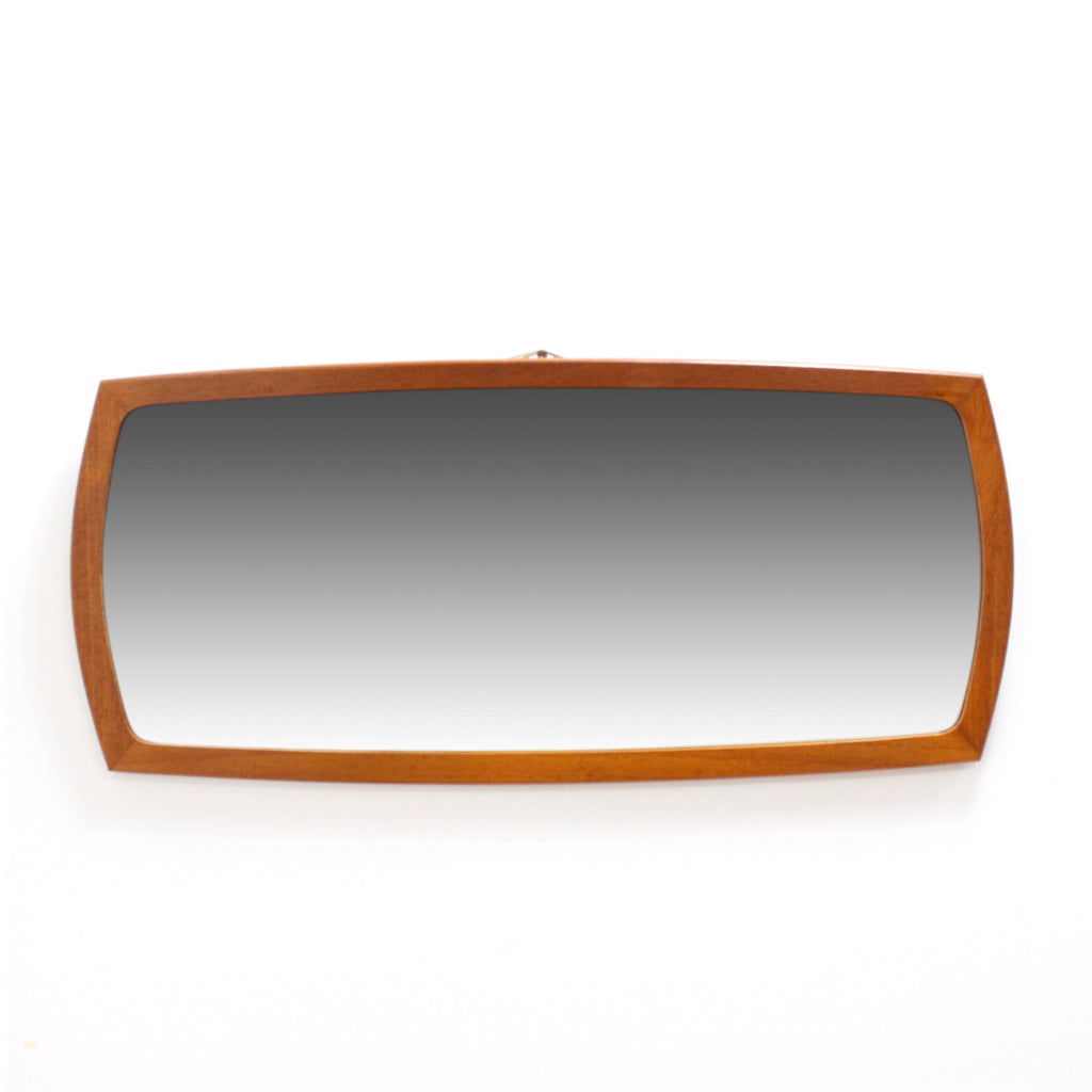 DANISH MODERN TEAK LANDSCAPE MIRROR