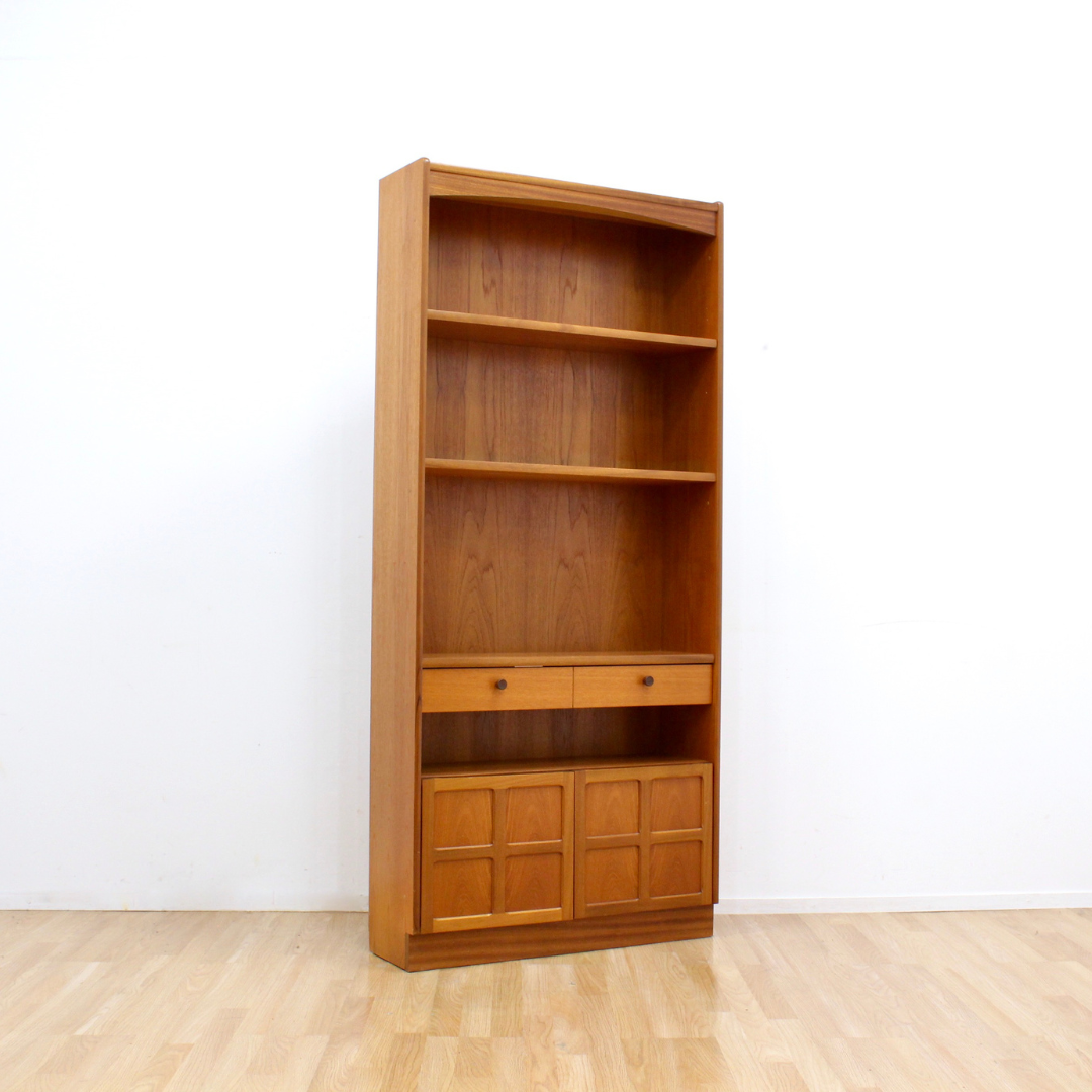 TALL MID CENTURY BOOKCASE BY PARKER KNOLL